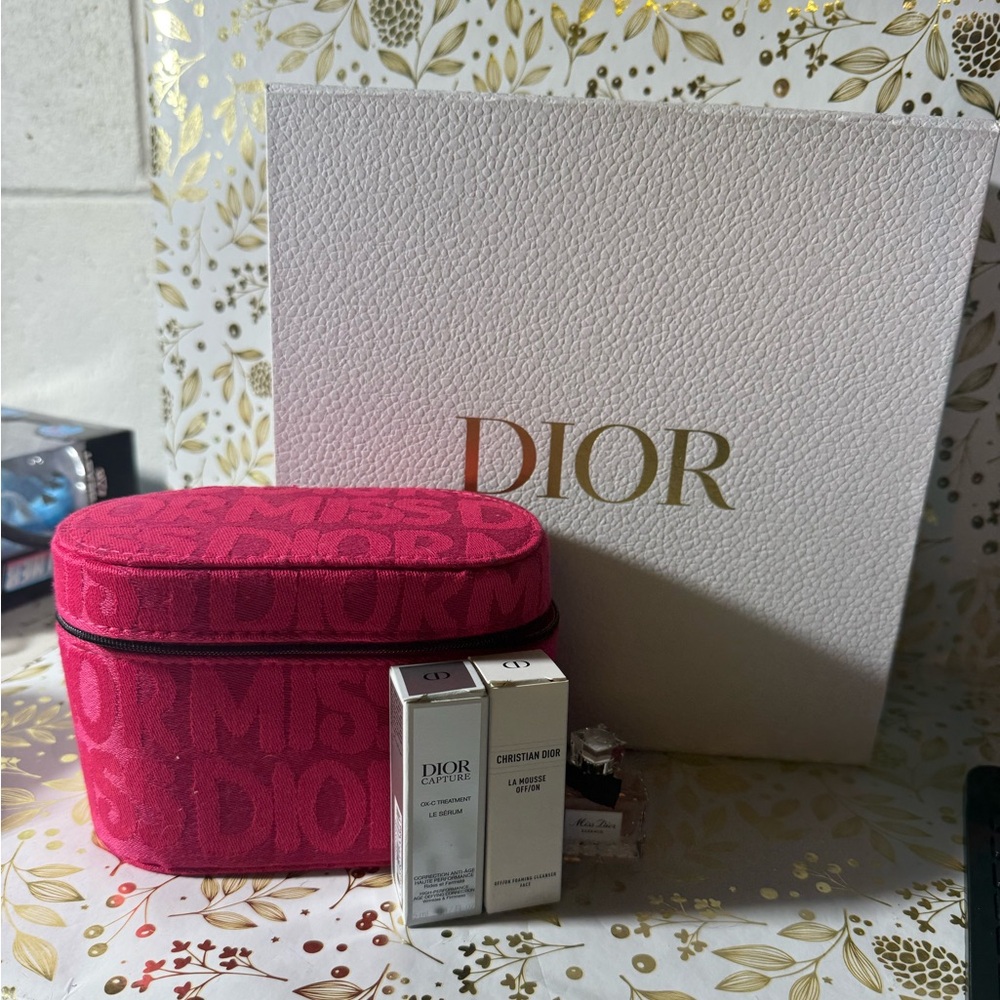 Dior Pink Cosmetic Bag, Dior box, empty parfum - Picture 3 of 5